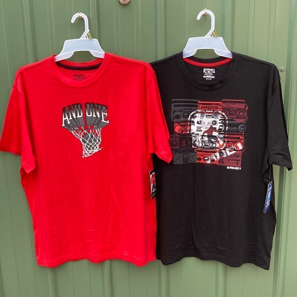 Men’s Basketball Active Sporty T-Shirts 2-Pack Size XL